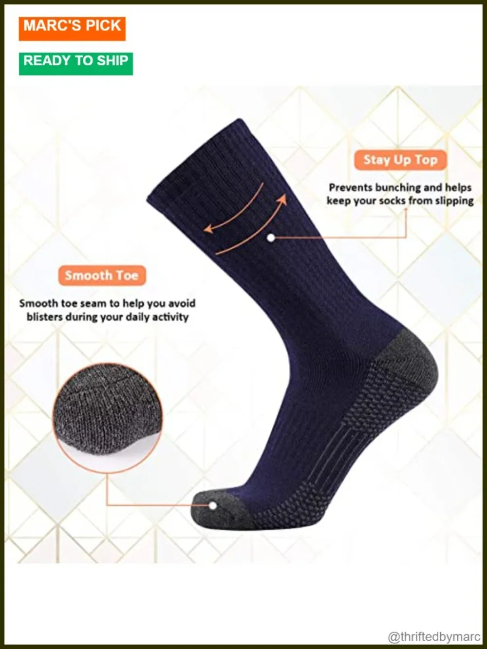 Men's Cotton Performance Athletic Crew Extra Heavy Cushion Socks 12 Pairs
